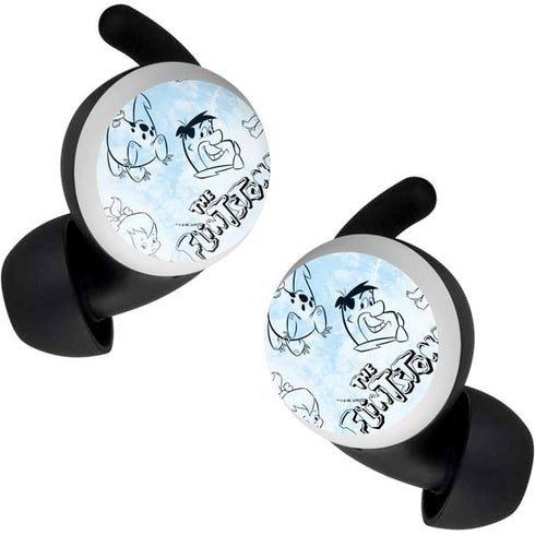 The Flinstones The Flintstones Tie Dye Print Google Pixel Buds Skin